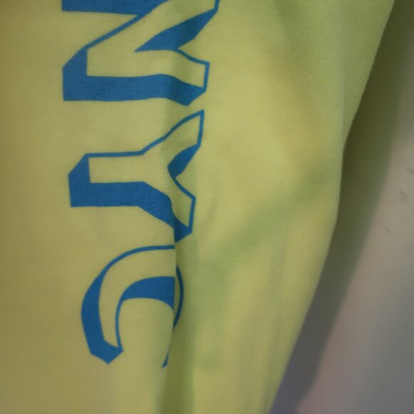 NWT Womens Aviator Nation Neon Yellow Governors Ball Graphic Sweatshirt M - Picture 7 of 15